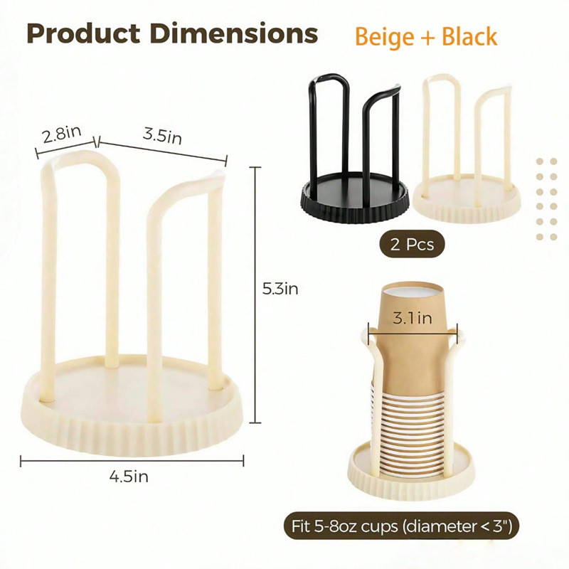 Suporte Para dourado Copos Acrílico Descartável De Chá De Água Prateleira Organizador Doméstico