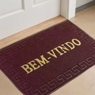 Tapete Capacho Bem Vindo 60x120cm Liso Emborrachado Para Porta Entrada Boa Qualidade Top Olaola1