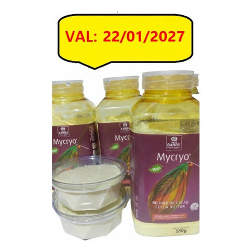 Mycryo 25g Validade 22/01/2027 Callebaut Temperagem Chocolate