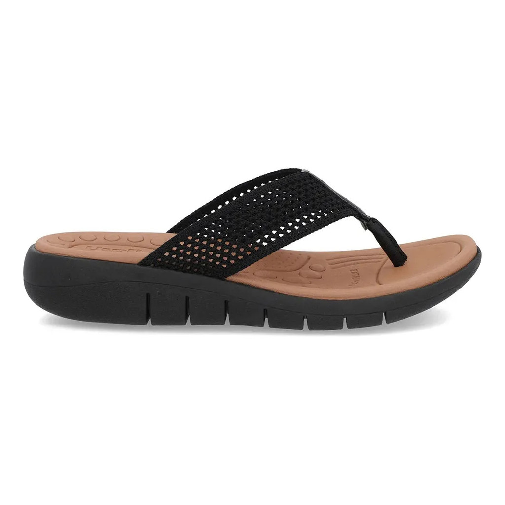 Chinelo Usaflex Anabela Tira Tricot Anatomico Esporão