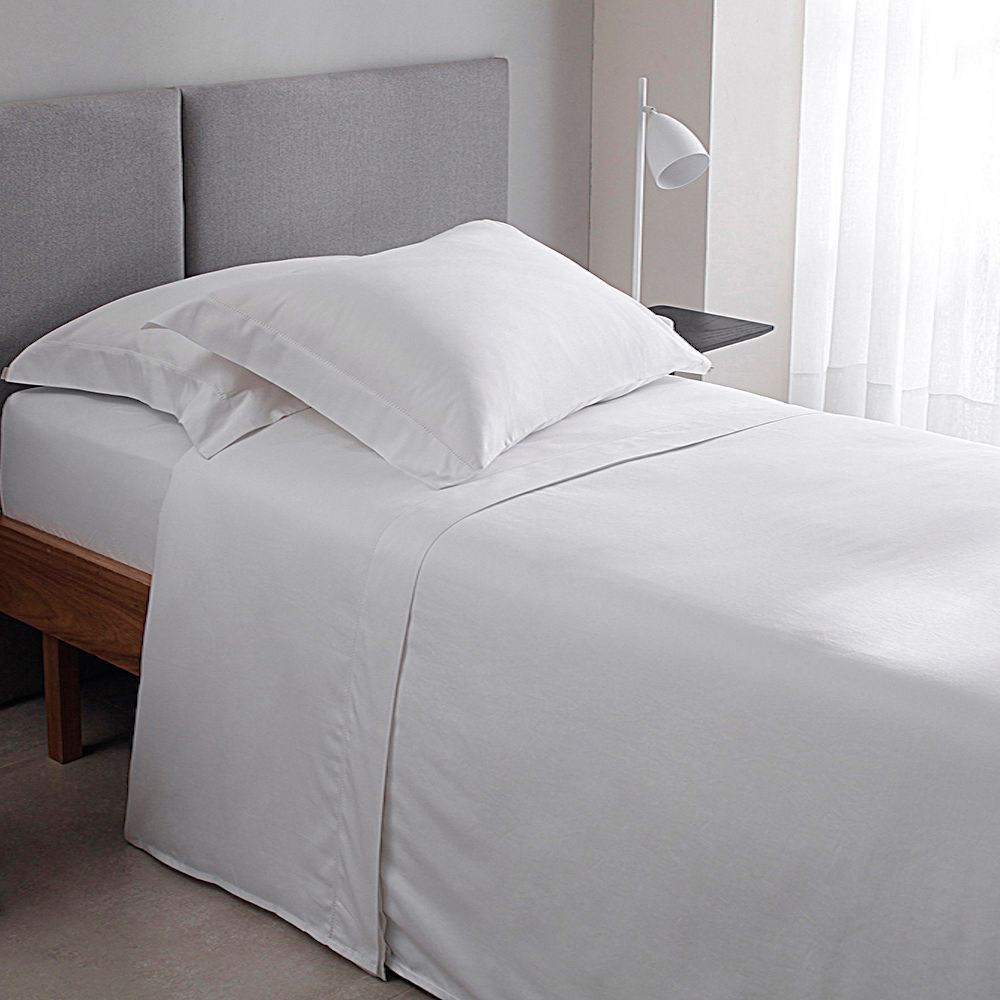 Capa p/Edredom Solteiro Cetim 300Fios Buddemeyer BudVision New Colors II 100%Algodão Penteado Branco