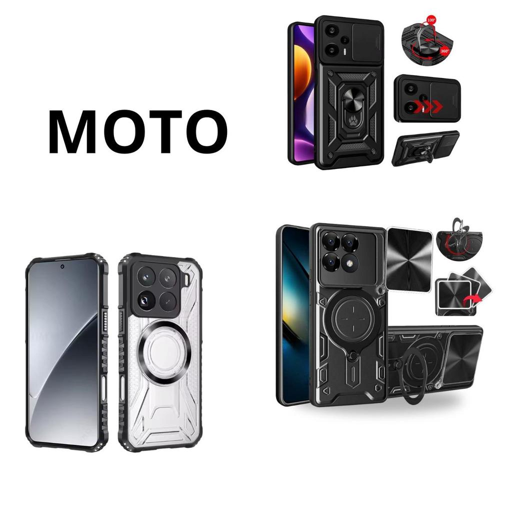Capa Militar para o Moto G Razr Edge Champions Rox Proteção De Câmera Anel 360° + Placa Magnética