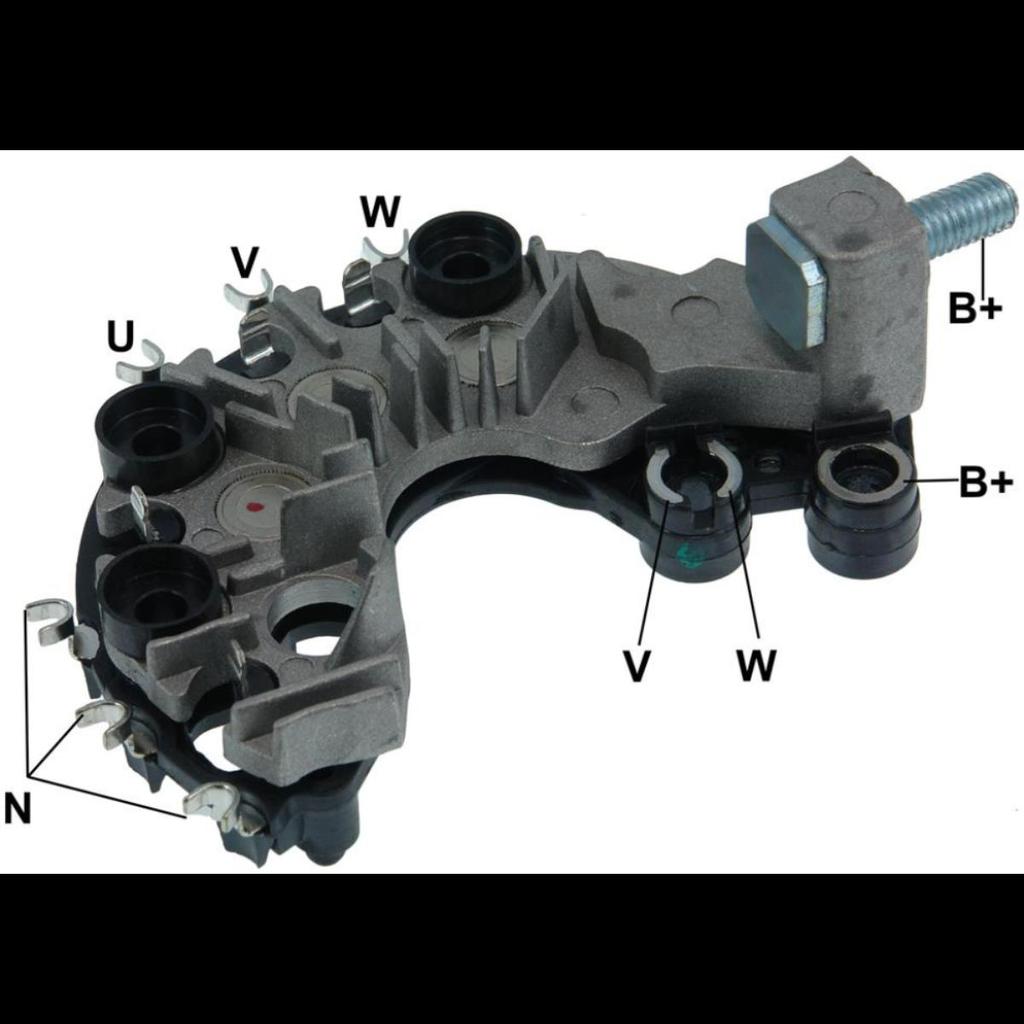 Ponte retificadora 12Ah 12V Peugeot 206 2001 a 2009 Gauss