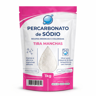 Percarbonato de Sódio 100% Puro Limpeza Em Geral Tira Manchas Roupas Brancas 500g/1kg /2kg em Oferta na Shopee