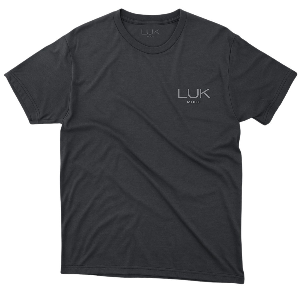 Camisa Slim Estampa Lateral Cor Preta Luk Mode