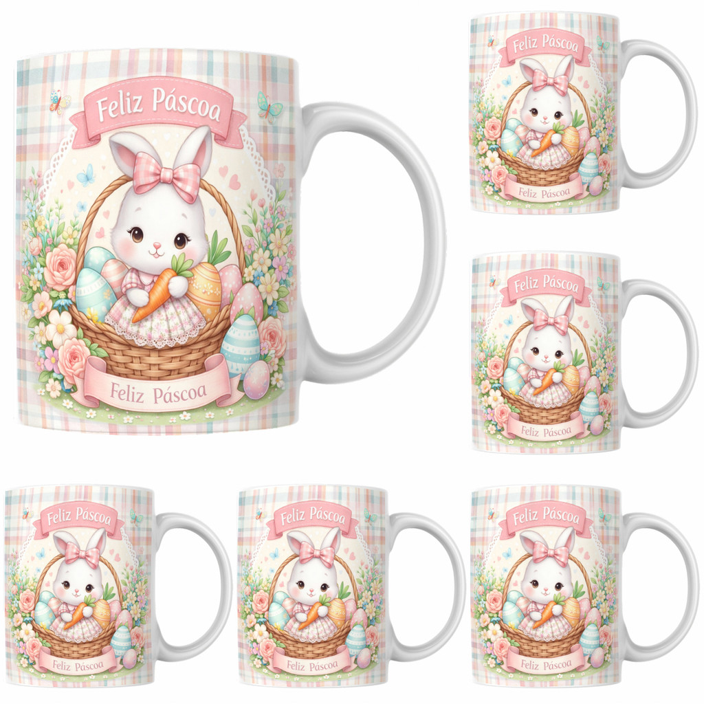 Kit 4 Canecas de Páscoa Para Presente Encantador em Oferta na Shopee