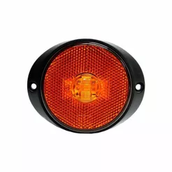 LANTERNA LATERAL DELIMITADORA 65MM PARA CARRETA RANDON COM SUPORTE FRONTAL CONECTOR