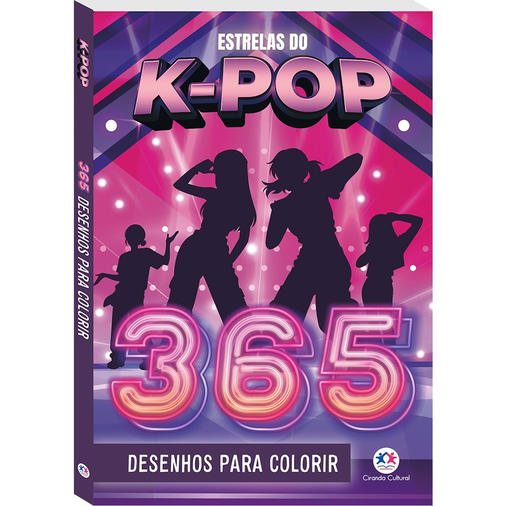 Livro Estrelas do K-Pop - 365 desenhos para colorir em Oferta na Shopee