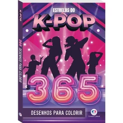 Livro Estrelas do K-Pop - 365 desenhos para colorir