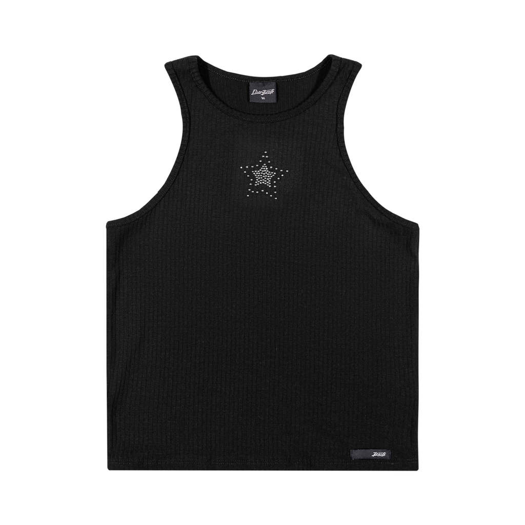 Regata Juvenil Menina Canelada Estrela Beats Preto em Oferta na Shopee