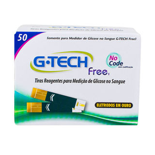 G-Tech Free 1 Tira Teste com 50 Unidades em Oferta na Shopee