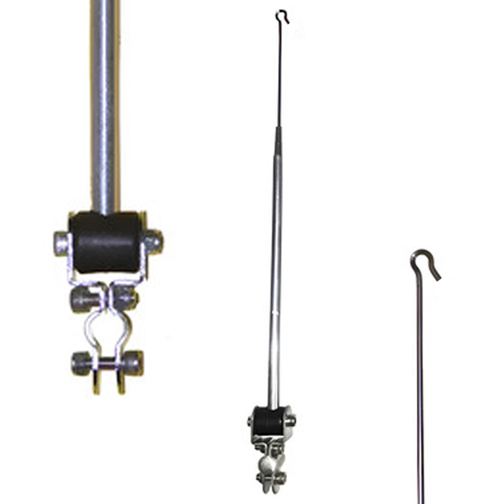 Antena Corta Pipa Moto Retrátil Retrovisor Inox Prata HRC02