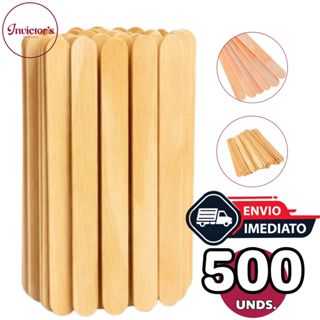 500 Abaixador de Lingua e Espátula de Depilação Palito Theoto em Oferta na Shopee