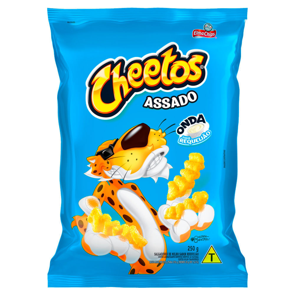 Chips Cheetos Assado Onda Sabor Requeijão 250g em Oferta na Shopee