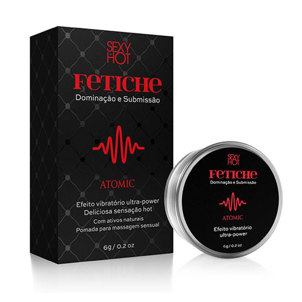 Pomada Excitante com Efeito Vibratório - 6g | Fetiche Atomic