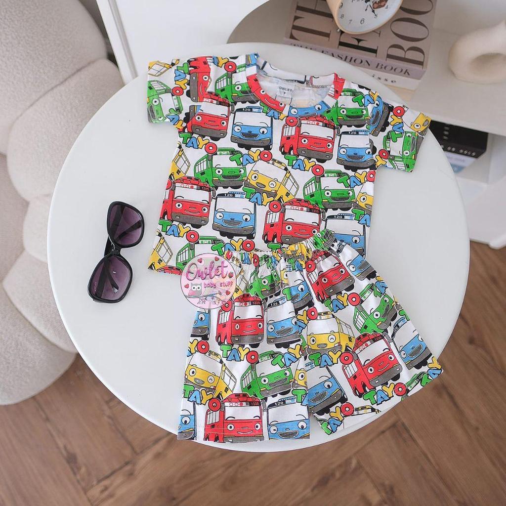 Owlet-Terno Estampado Infantil/Com Imagem Completa Calças Da Moda Para Meninos/Roupas De 1 A 7 Anos