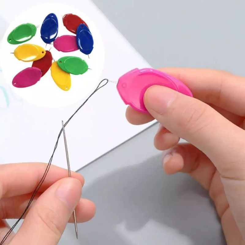 Passador de Linha na Agulha Simples Costura Fácil Ideal p/ Idosos e Iniciantes - Até 10 unidades em Oferta na Shopee