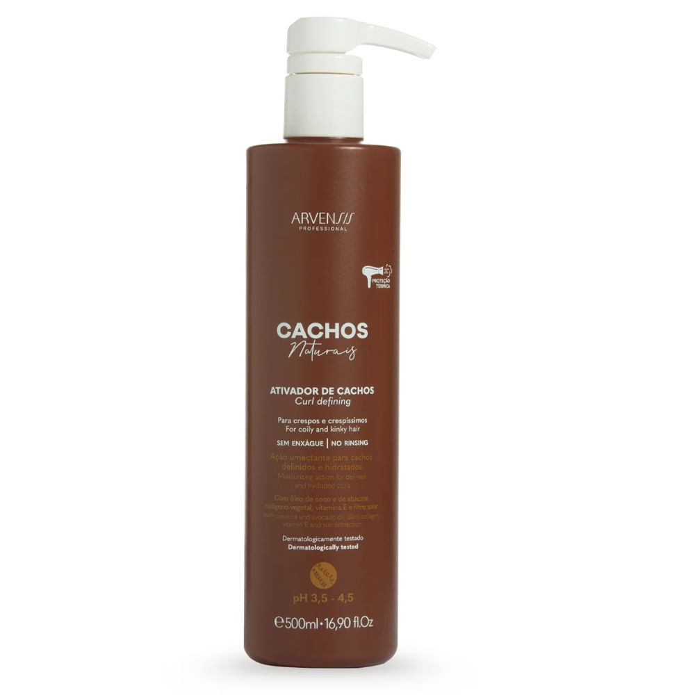 Ativador De Cachos Arvensis Cachos Naturais Crespos E Crespíssimos 500ml em Oferta na Shopee