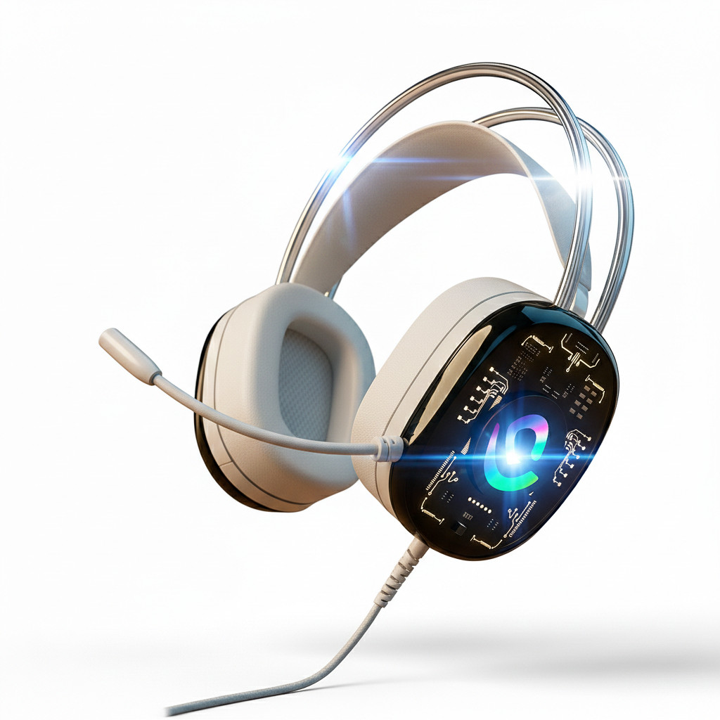 Headset Onistek Estilo Gamer RGB Microfone com Boa Captação Som de Alta Qualidade e Conexão P2