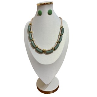 Maxi Colar Feminino Cristal Resina Kit Com Brinco Elegante em Oferta na Shopee