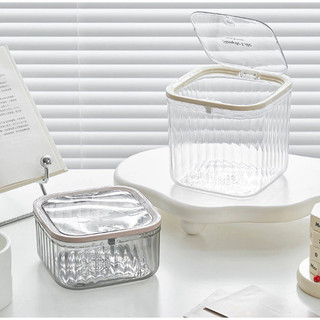 Lixeira de Mesa Click Portátil Pequena Grande Para Cozinha Escritório Quarto Bancada