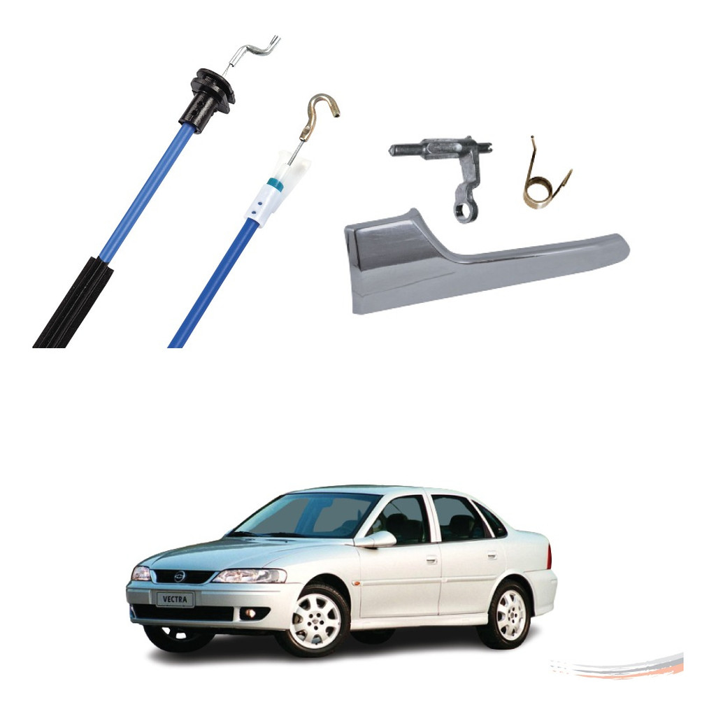 Kit Cabo Acio E Maçaneta Interna Diant Esq Vectra G3 05 A 11