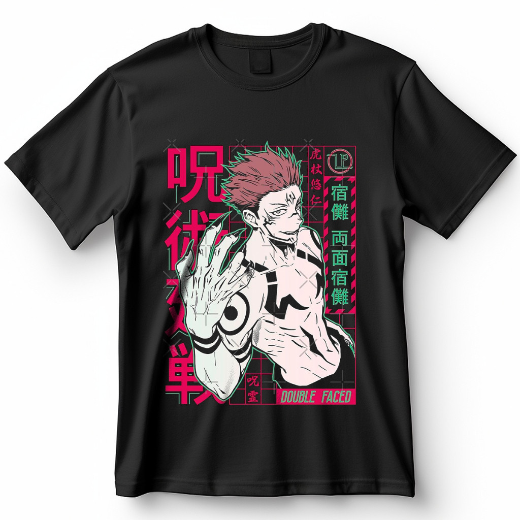 Camiseta Jujutsu Kaisen Sukuna Blusa Camisa 100% Algodão top