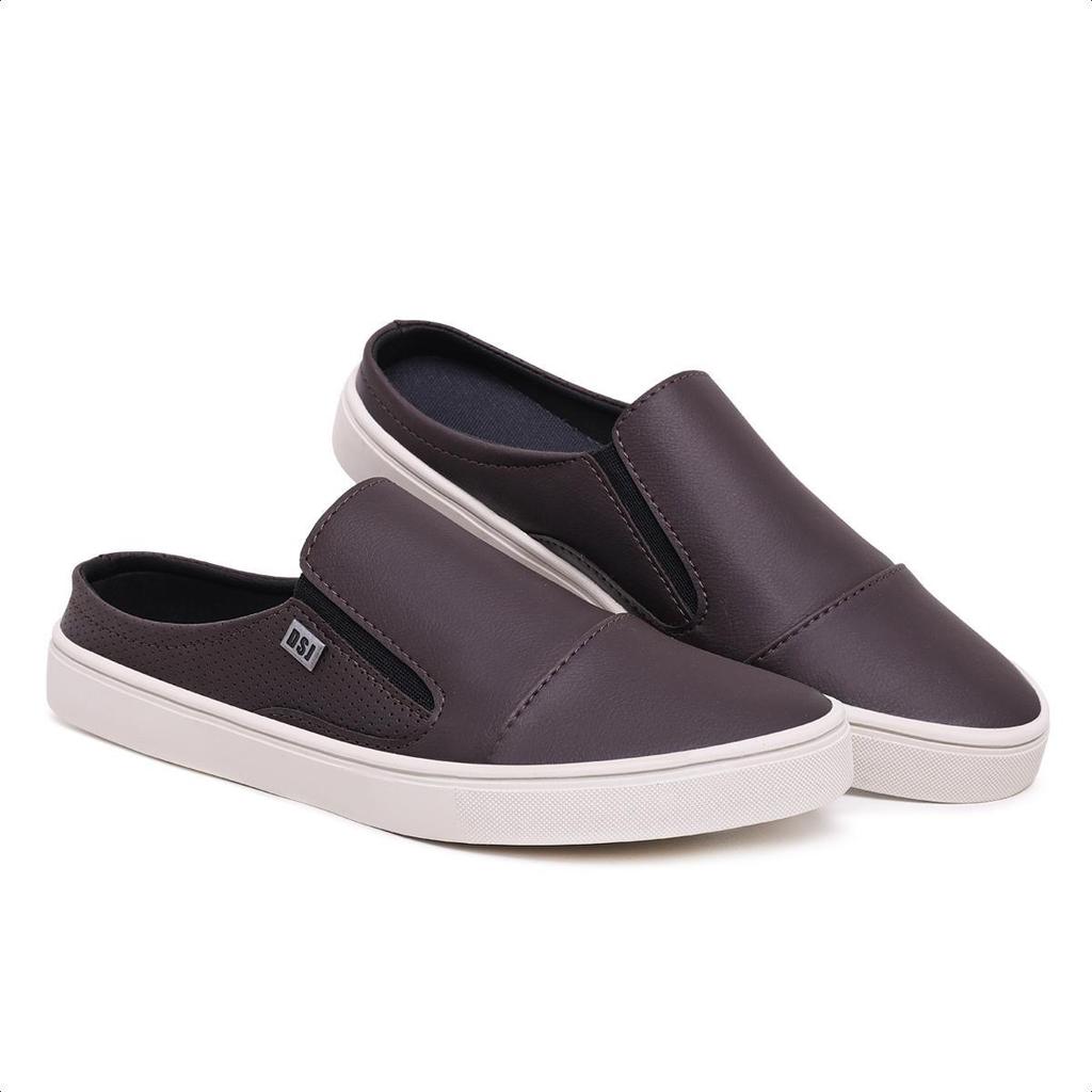 Tênis Mule Masculino Casual Slip On Calce Fácil Leve Confortável Moda Atual