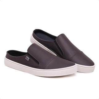 Tênis Mule Masculino Casual Slip On Calce Fácil Leve Confortável Moda Atual