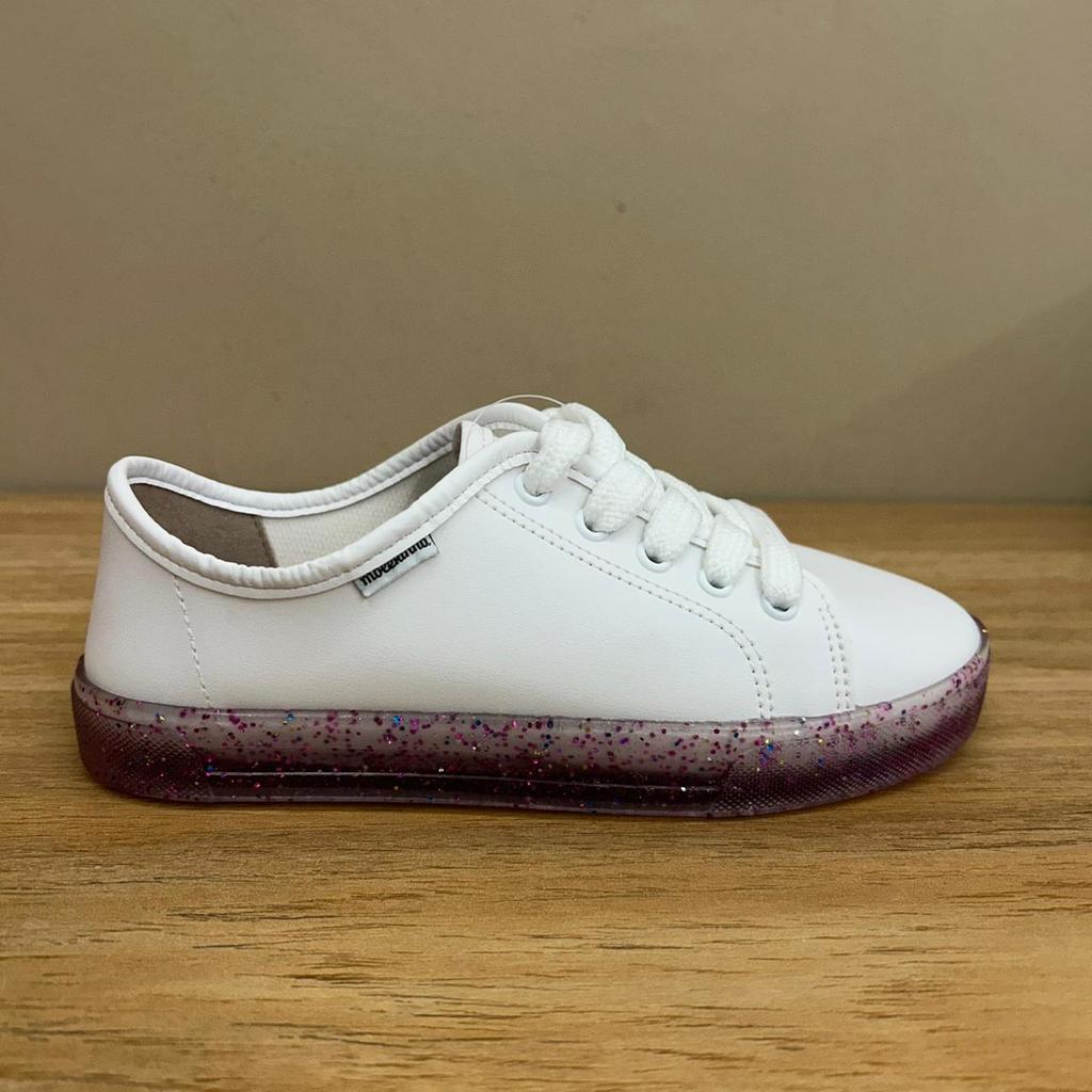 Tênis Infantil Molekinha Feminino Criança Juvenil Casual Escolar Fashion Confortável Com Adesivo 2524546