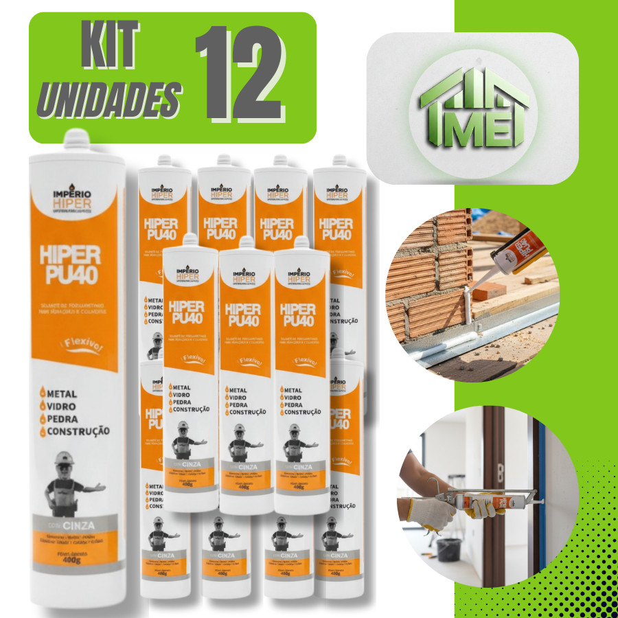 Kit 12 Unidades Cola Selante PU40 Mármores Granito Vedação 400ML em Oferta na Shopee