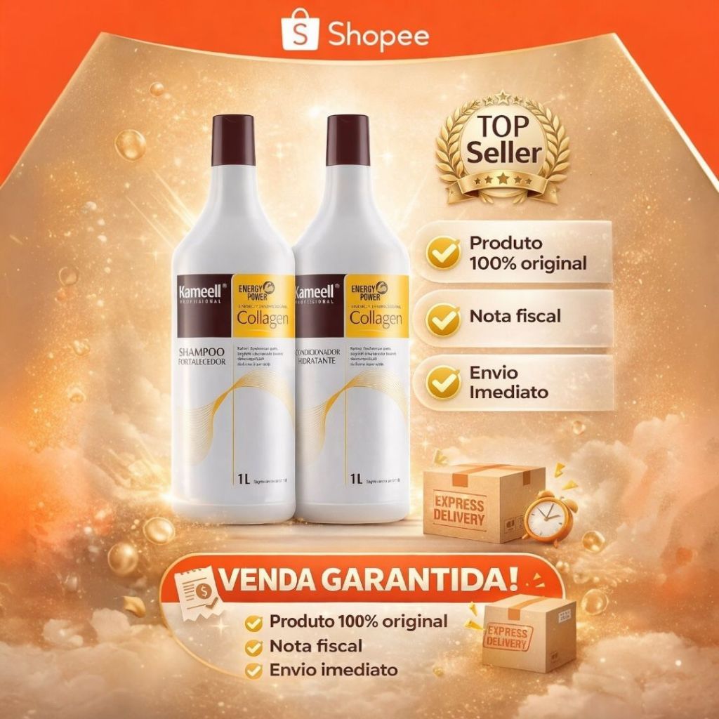 Kit  Shampoo + Condicionador 1L | Hidratação Profunda e Brilho | Uso Diário Profissional