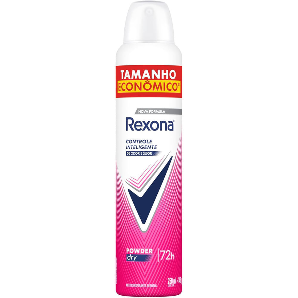 Desodorante Antitranspirante Aerosol Rexona Powder Dry 72 horas 250ml em Oferta na Shopee