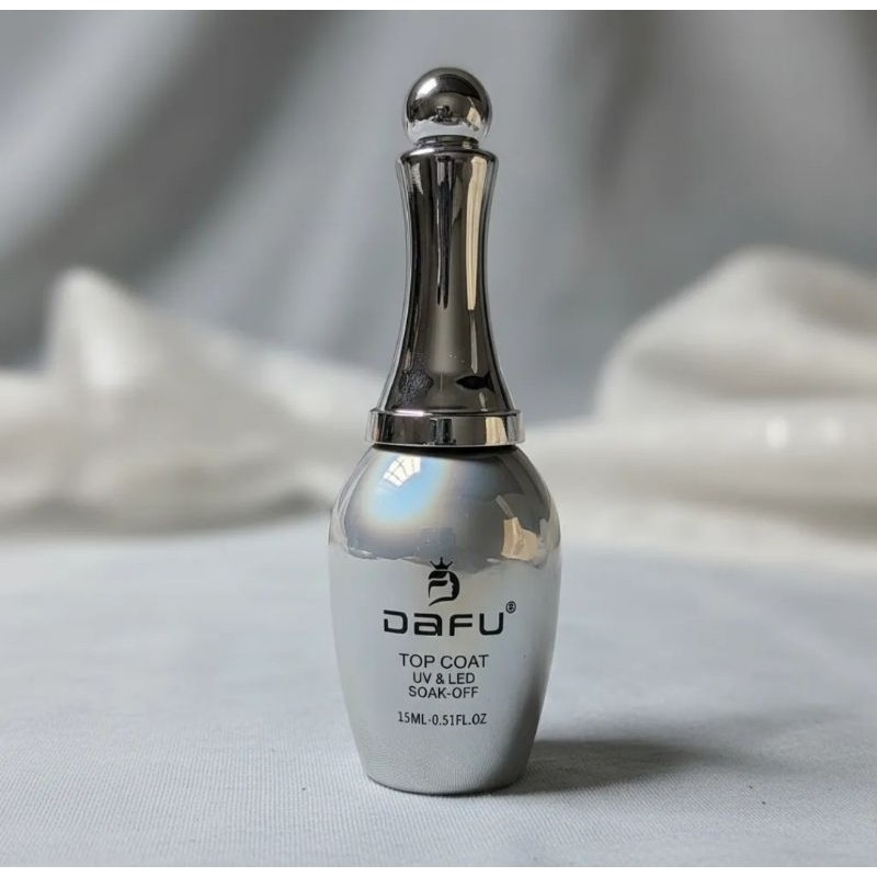 Top Coat DAFU Luxo 15ml – Alto Brilho | Anti Risco | Secagem UV/LED | Registro ANVISA