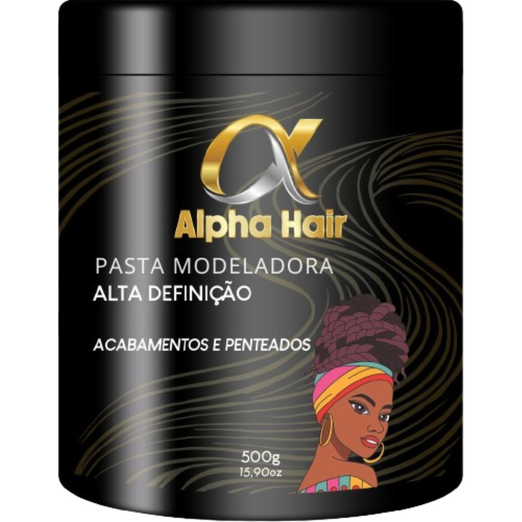 Pomada Modeladora Alpha Hair Trança Nagô E Baby Hair - POTE 500g