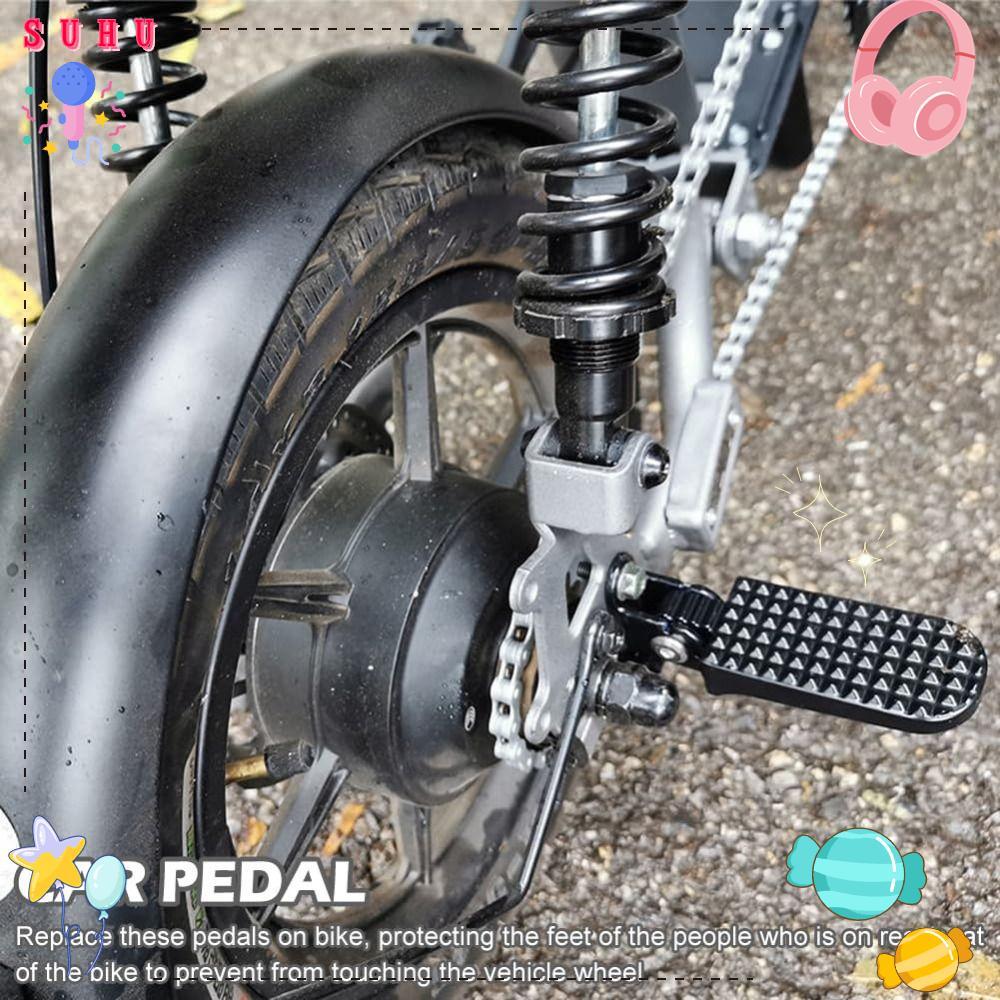 SUHU 1 Par De Estacas De Bicicleta , Liga De Alumínio , Ajuste Universal , Ebike , Leves , Dobráveis , Antiderrapantes ,