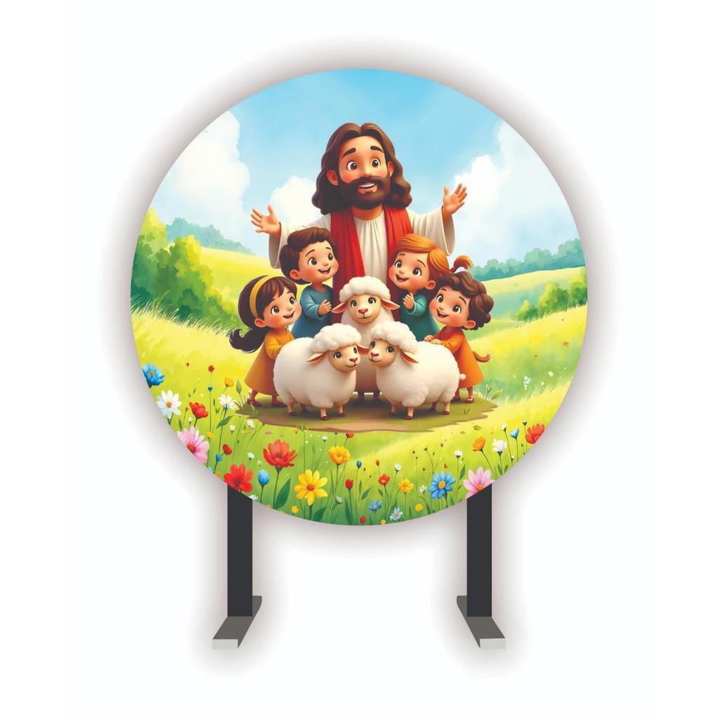 Mini Painel 50 x 50 - JESUS E AS CRIANÇAS em Oferta na Shopee