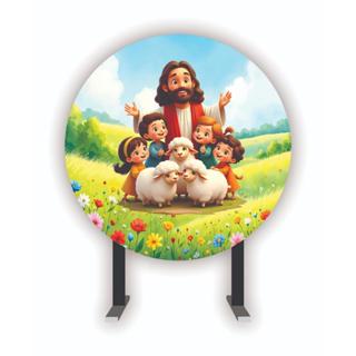 Mini Painel 50 x 50 - JESUS E AS CRIANÇAS em Oferta na Shopee