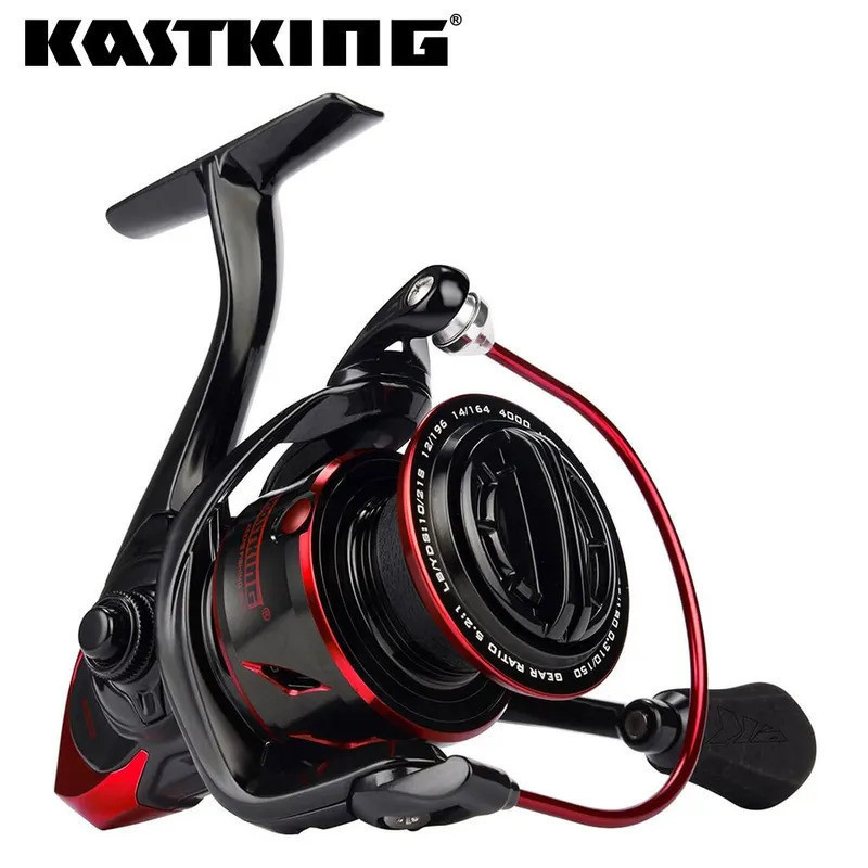 Carretilha de Pesca KastKing Sharky III com Rolamentos de Esferas 10+1, Freio Máximo de 18KG, Corpo de Metal Durável, pa