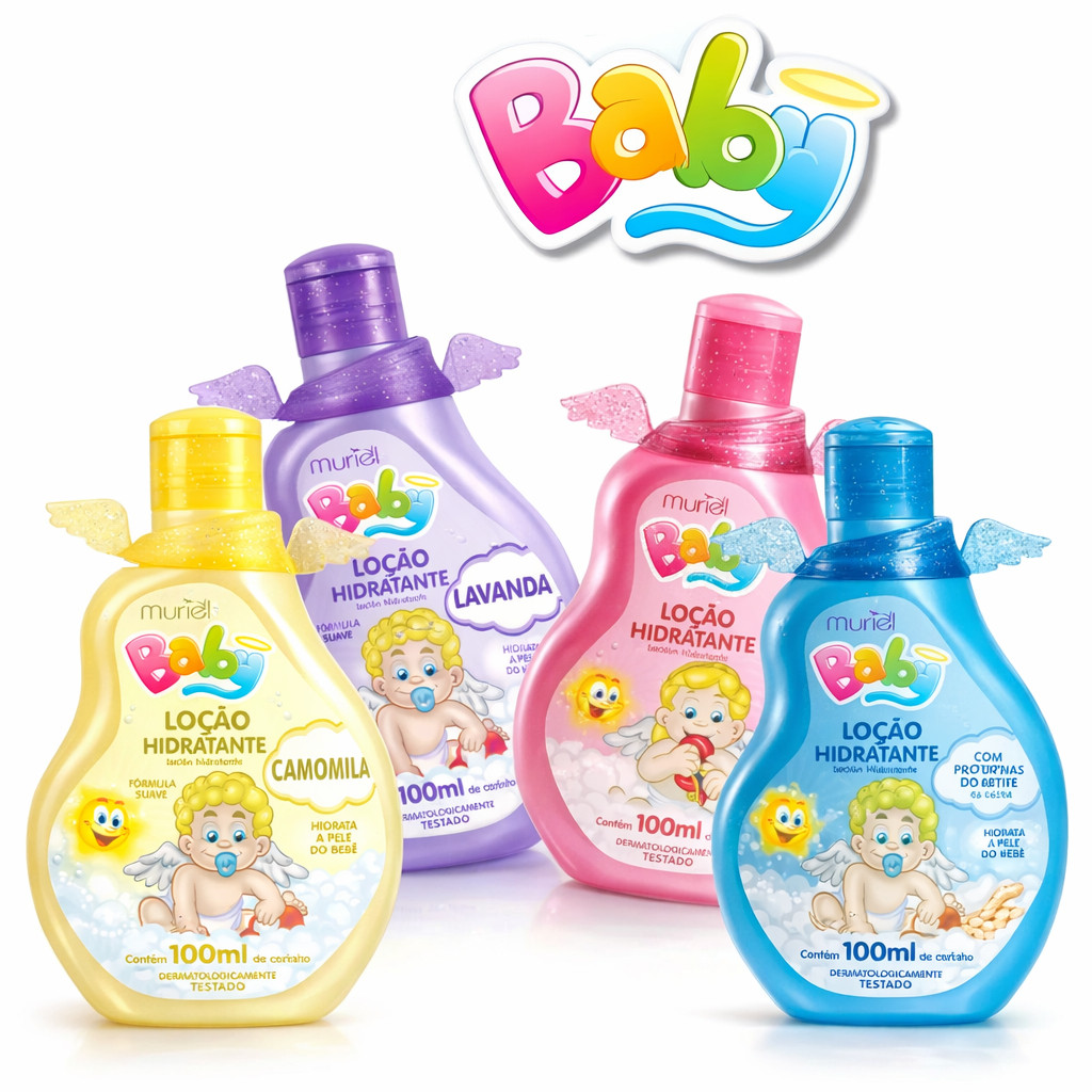 Loção Hidratante para Bebê Muriel Baby | 100ml | Hidratação Para o Bebê