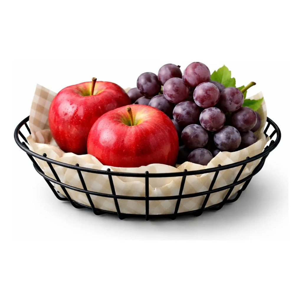 Mini Cesto Aramado Multiuso Organizador Fruta Ovo Pão
