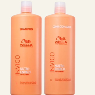 Kit Wella Invigo Enrich Shampoo 1L + Condicionador 1L. em Oferta na Shopee