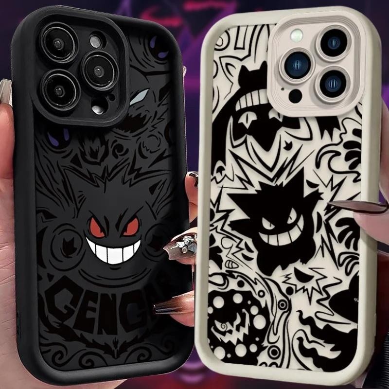 Capa Para Samsung Galaxy A56 A17 A15 A16 A36 A26 A55 A54 A35 A36 A53 A34 A23 5G De Celular Luxo Pokémon Gengar Padrão Fo