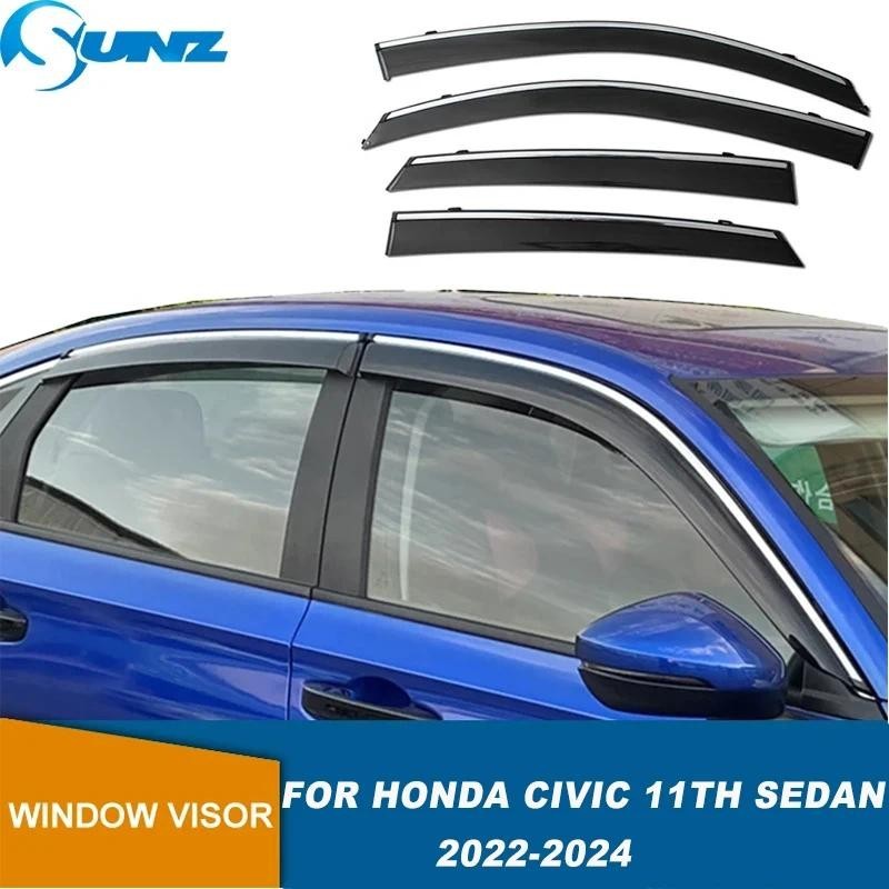 Protetor Contra Intempéries Para Honda Civic 11th Sedan Touring 2022 2023 2024 Janela Lateral Defletor De Vento Sol Guar