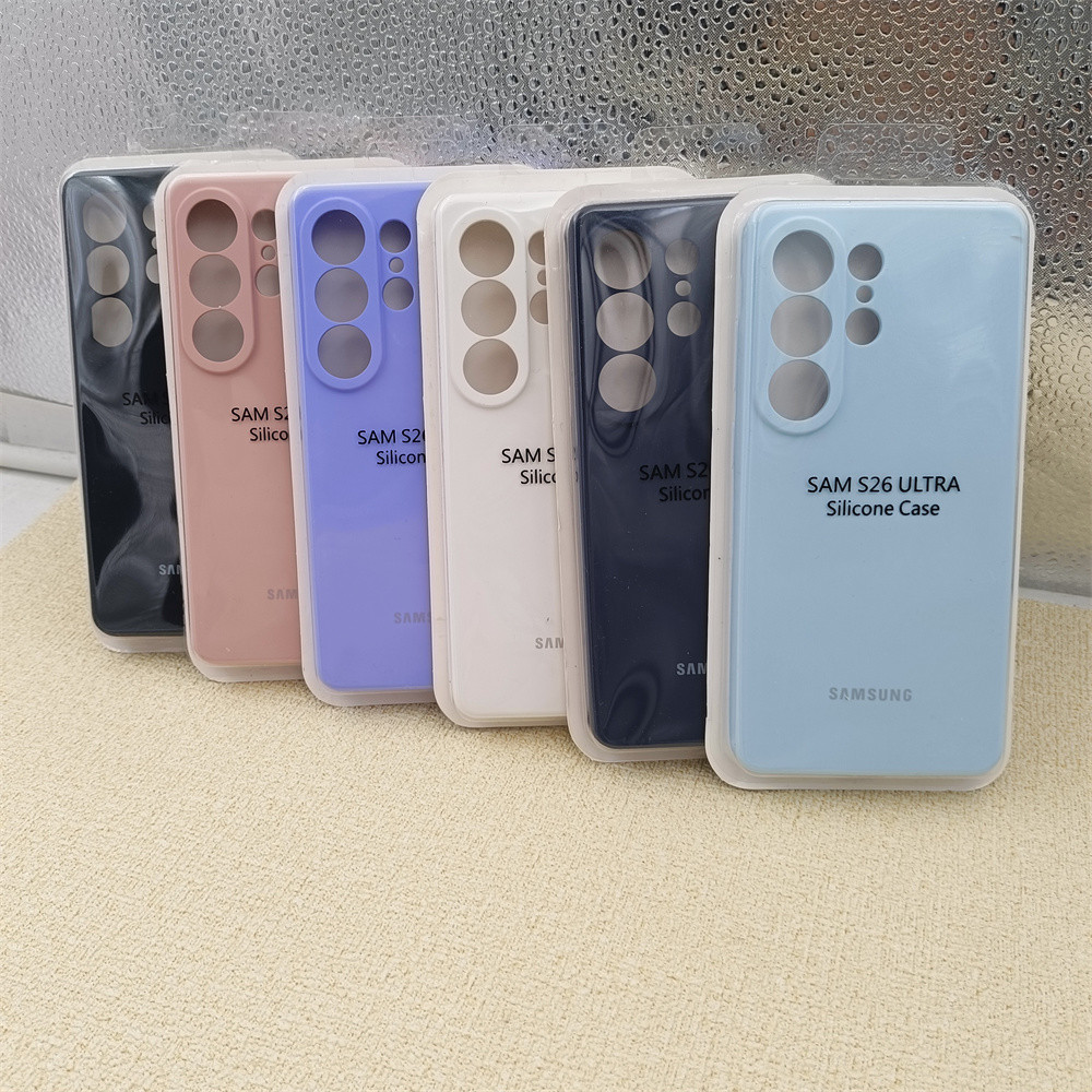 Samsung S26 Ultra Caso Capa De Silicone Líquido Para Galaxy S26 S25 S24 S23 S22 S21 S20 S10 Nota 20 10 Plus Escudo Prote