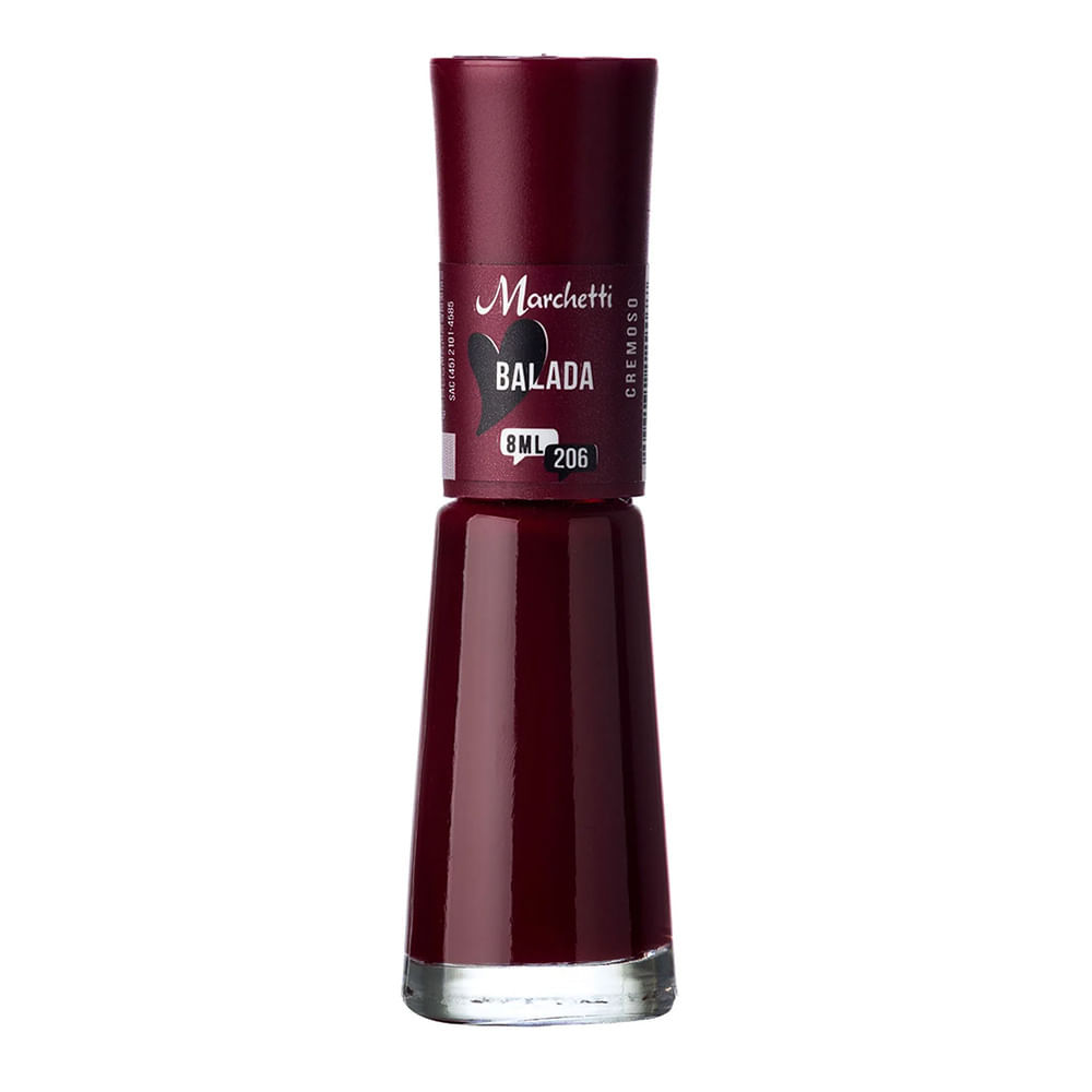 Esmalte Marchetti Cremoso Cor Balada 206 com 8ml em Oferta na Shopee