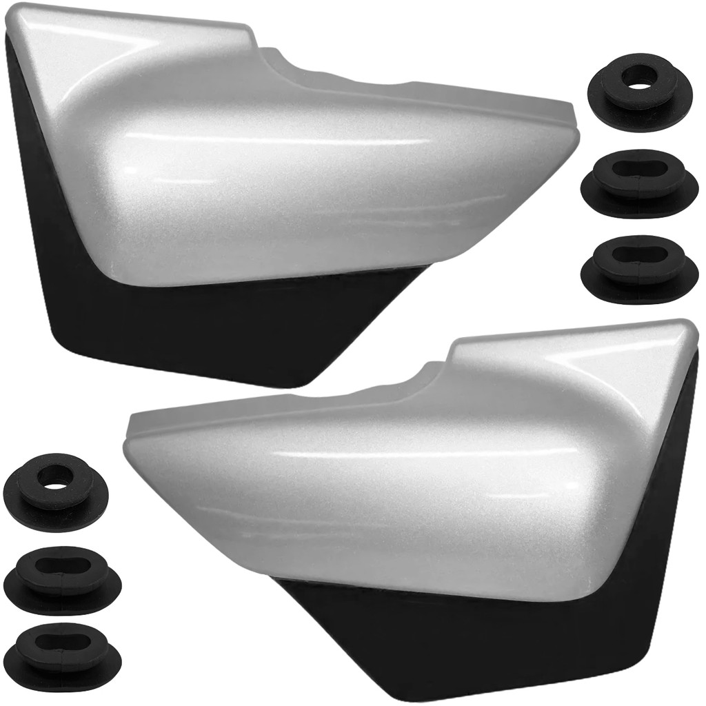 Par Tampa Lateral Com Borrachas da Tampa Suzuki Yes 125 2005 2006 2007 2008 2009 2010 2011 2012 2013 2014 2015