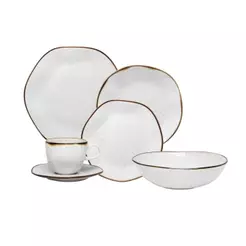 Aparelho Jantar 30 Pçs Oxford Ryo Maresia + Saladeira 26cm