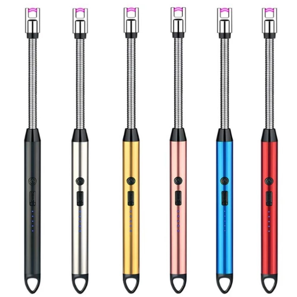 Isqueiro Elétrico Recarregável USB Para Fogão Churrasqueira Velas Acendedor Eletrica