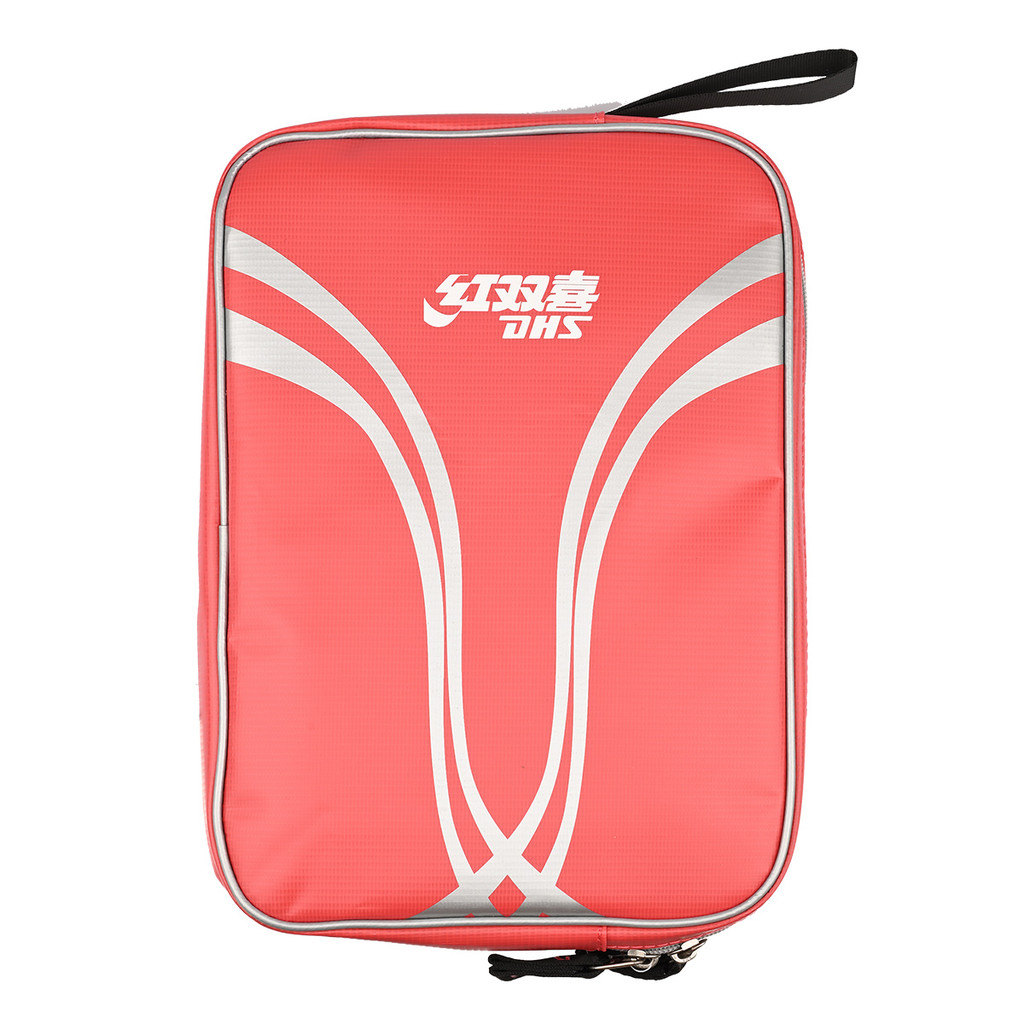 Raqueteira Tênis de Mesa DHS RC530 Vermelha Original - Case Capa Protetora Leve Rhino-Tech Ping Pong
